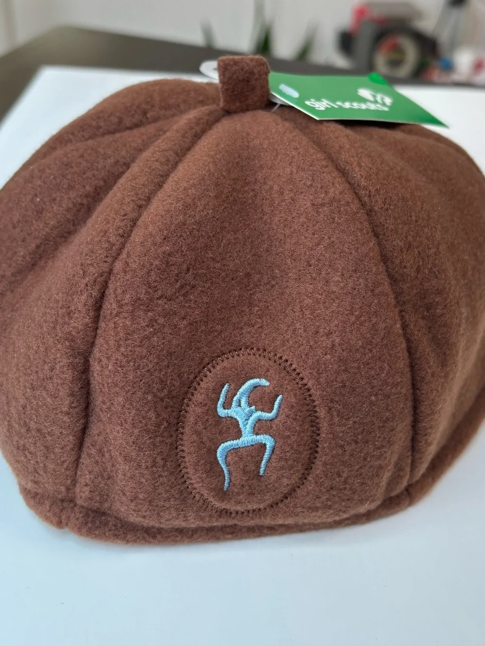 NWT Girl Scouts Brownie Beanie cap, size large